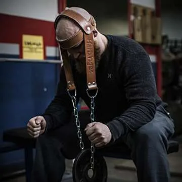 Durable Harbinger Leather Head Harness for Strength Training