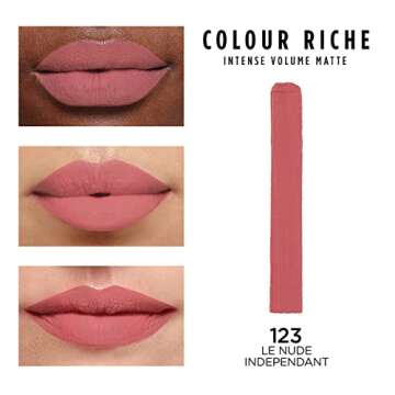 L’Oréal Paris Colour Riche Intense Volume Matte Lipstick, Lip Color Infused with Hyaluronic Acid ...