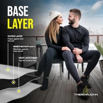 Thermajohn Men's Thermal Long Johns Fleece Lined Set