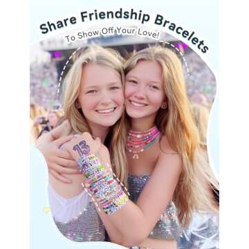 ARTDOT 5342 PCS Clay Beads for Friendship Bracelets Making Kit, 24 Rainbow Colors Jewelry Making Sup...