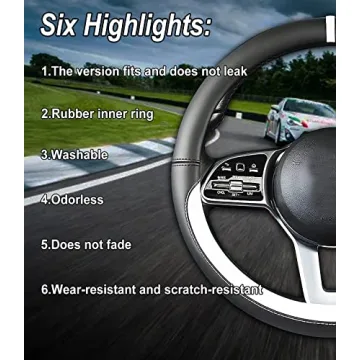 Nappa Leather Non-Slip Steering Wheel Cover - Custom Fit for Hyundai Cars