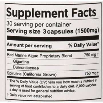 Red Marine Algae Supplement for Immunity Support