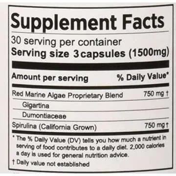 Red Marine Algae Supplement for Immunity Support