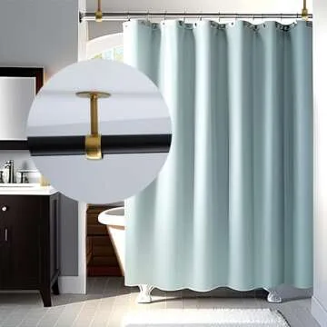 Coshar 4 PCS 1-1/2 Inch(38mm) Dia. Heavy Duty Stainless Steel Shower Curtain Closet Curtain Rod Holder Ceiling-Mounted & Wall-Mounted Bracket Closet Pole Flange Sockets Drapery Rods Supports - Gold