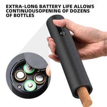 Wine Bottle Opener Electric Wine Bottle Openers，Battery Operated Automatic Wine Corkscrew for Wine...