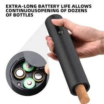 Liuzouwin Electric Wine Opener - Battery Operated Corkscrew for Wine Lovers