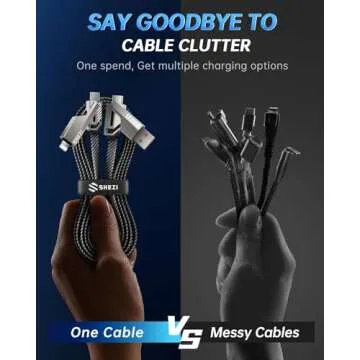 Vexipia 4-in-1 USB C Cable 60W Fast Charging Cord