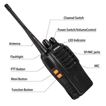 Pxton Long Range Two Way Radios with Headphones - 6 Pack