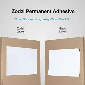 4x6 Thermal Direct Shipping Labels, Shipping Label Printer Paper ?Fan-Fold Mailing Labels for Desktop Label Printer, Self-Adhesive Compatible with Zebra, Rollo, Dymo, MUNBYN, USPS 4" x 6", 500-Pack