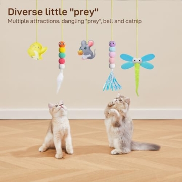Potaroma Interactive Cat Feather Toys for Endless Fun