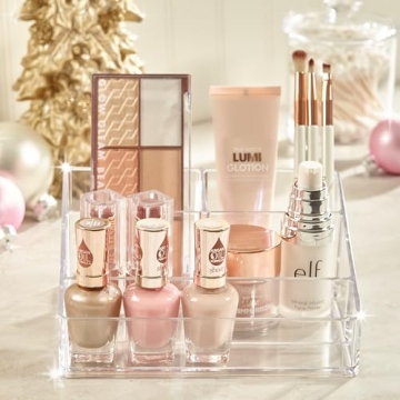 Compact STORi Clear Plastic Makeup Organizer for Safe Storage