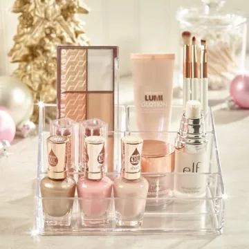 Compact STORi Clear Plastic Makeup Organizer for Safe Storage