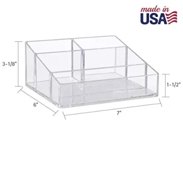 Compact STORi Clear Plastic Makeup Organizer for Safe Storage
