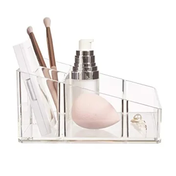 Compact STORi Clear Plastic Makeup Organizer for Safe Storage