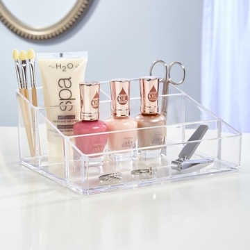 Compact STORi Clear Plastic Makeup Organizer for Safe Storage