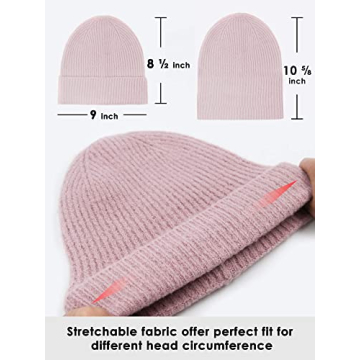 Moss Rose Beanie Hat Unisex Winter Warm Knit Cap