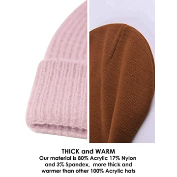 Moss Rose Beanie Hat Unisex Winter Warm Knit Cap