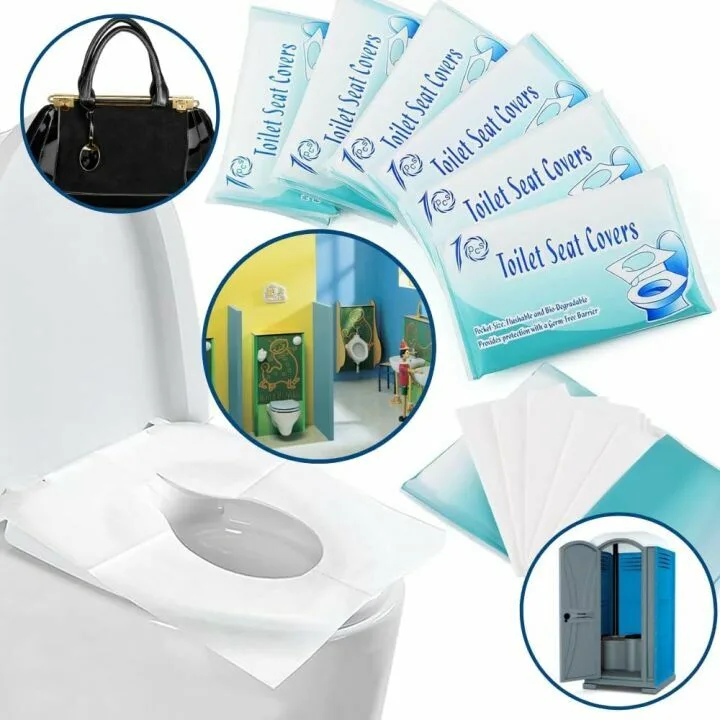 XL Disposable Toilet Seat Covers - 60 Pack