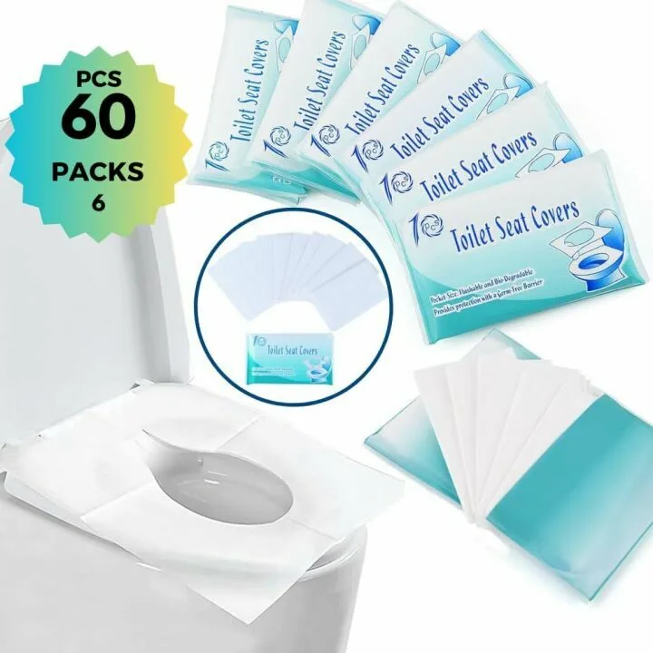 XL Disposable Toilet Seat Covers - 60 Pack