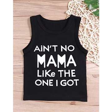 Baby Boy Clothes Funny Letter Printed Tops Leggings Set