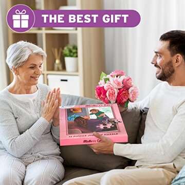 Assistex Dementia Puzzle 12 Large Pieces Jigsaw – Build in Box Dementia Activity for Seniors – Dementia Game for Elderly with Conversation Prompts – Dementia Gift Alzheimer's Puzzle (Mother's Love)