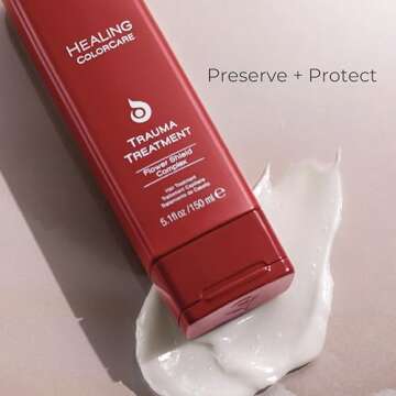 L'ANZA Healing ColorCare Trauma Treatment, Hair Treatment for Dry Damaged Hair, Extends Color Longevity, For Healthy and Vibrant Color with Split End Repair & Hair Shine, Luxury Hair Care