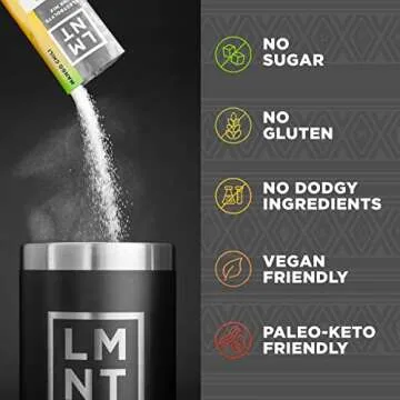 LMNT Keto Electrolyte Powder Packets for Optimal Hydration