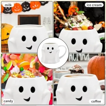Charming 14 oz Ghost Mug - Perfect for Halloween Fun