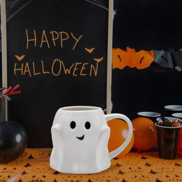 Charming 14 oz Ghost Mug - Perfect for Halloween Fun
