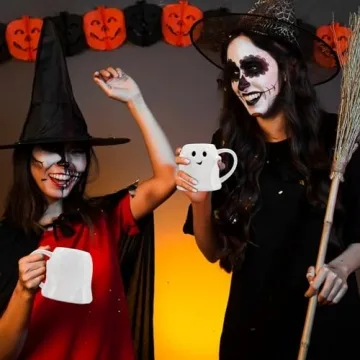 Charming 14 oz Ghost Mug - Perfect for Halloween Fun