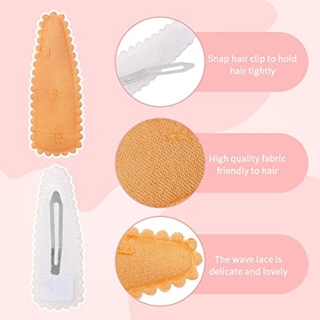 Floral Snap Hair Clips 20 Pcs for Toddler Girls