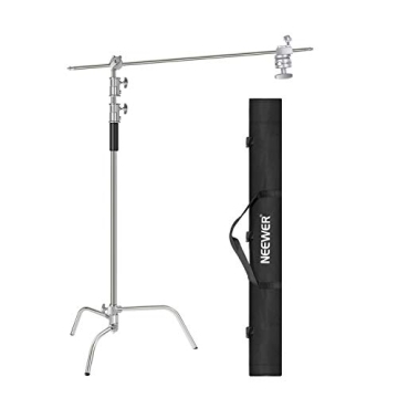 Neewer 10 Feet Adjustable C-Stand with Boom Arm and Grip Heads for Photography Studio