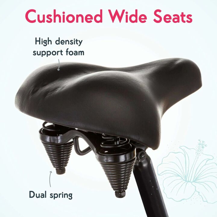 Kulana Lua Tandem Bike, Beach Cruiser Bike for Adult Men Women, Double Rider Bicycle, 26-Inch Wheels, Steel Frame, Single or 7-Speed Option