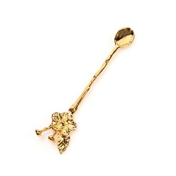 Elegant Ottoman Motif Tea Spoons Set of 6 Gold