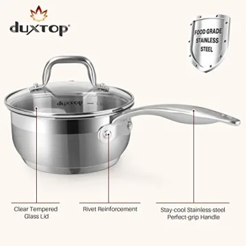 Duxtop 19PC Stainless Steel Cookware Set for All Stovetops