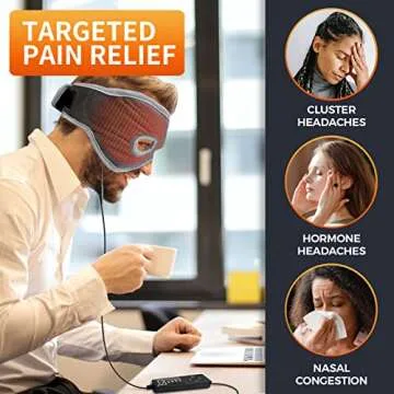 ELEKHEAL Sinus Relief Mask with 3 Heat Settings for Sinus Pressure Relief, Face Heating Pad for Face, Sinusitis, Tension Headache Relief
