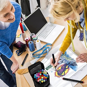 Shuttle Art Fabric Markers - 40 Colors, Dual Tip for Art