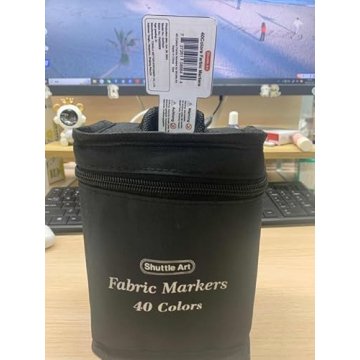 Shuttle Art Fabric Markers - 40 Colors, Dual Tip for Art