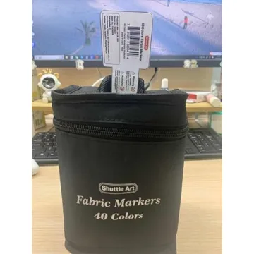 Shuttle Art Fabric Markers - 40 Colors, Dual Tip for Art