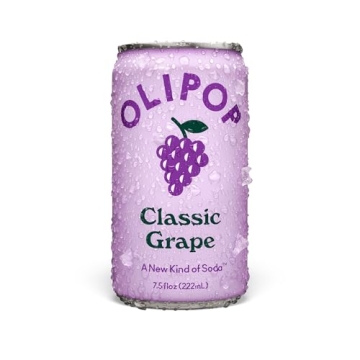 OLIPOP Minis Prebiotic Soda Pop, Classic Grape, Pantry Pack Packed with Prebiotics, Fiber, and Botan...