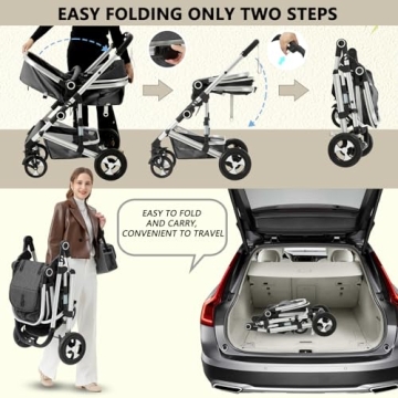 Kinder King 2 in 1 Baby Stroller - Stylish & Convertible