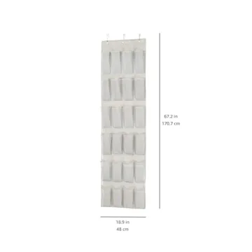 Amazon Basics 24 Pocket Over-the-Door Shoe Organizer