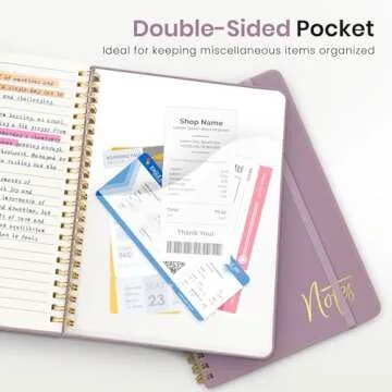 Stylish ZOTIA Purple Spiral Journal Notebook for All Uses