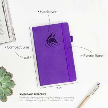 Clever Fox Dotted Notebook – Stylish Dot Grid Journal with Pen Loop