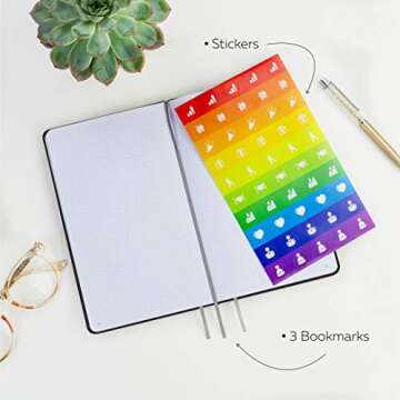 Clever Fox Dotted Notebook with Premium Features - Purple