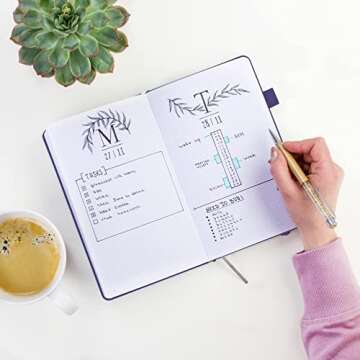 Clever Fox Dotted Notebook with Premium Features - Purple