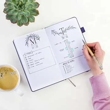 Clever Fox Dotted Notebook with Premium Features - Purple