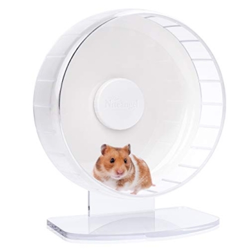 Niteangel Super-Silent Hamster Exercise Wheels: - Quiet Spinner Hamster Running Wheels with Adjustab...
