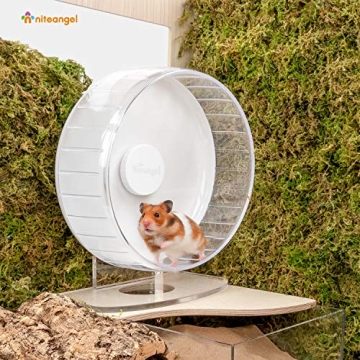 Niteangel Super-Silent Hamster Exercise Wheel - Adjustable & Quiet