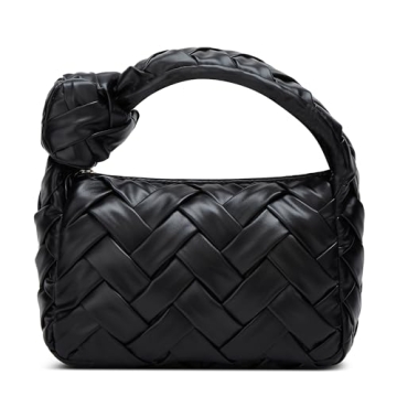 Chic Woven Hobo Bag for Women - Stylish Vegan Leather Purse